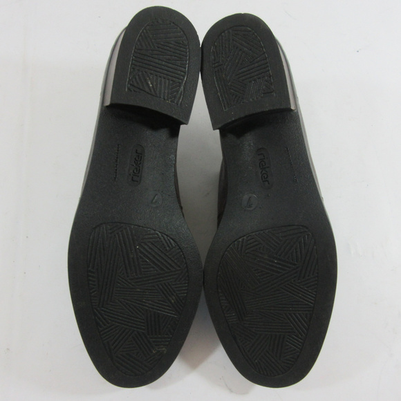 Rieker Dana Anti Stress Brown Leather Loafer Shoes - Picture 7 of 8